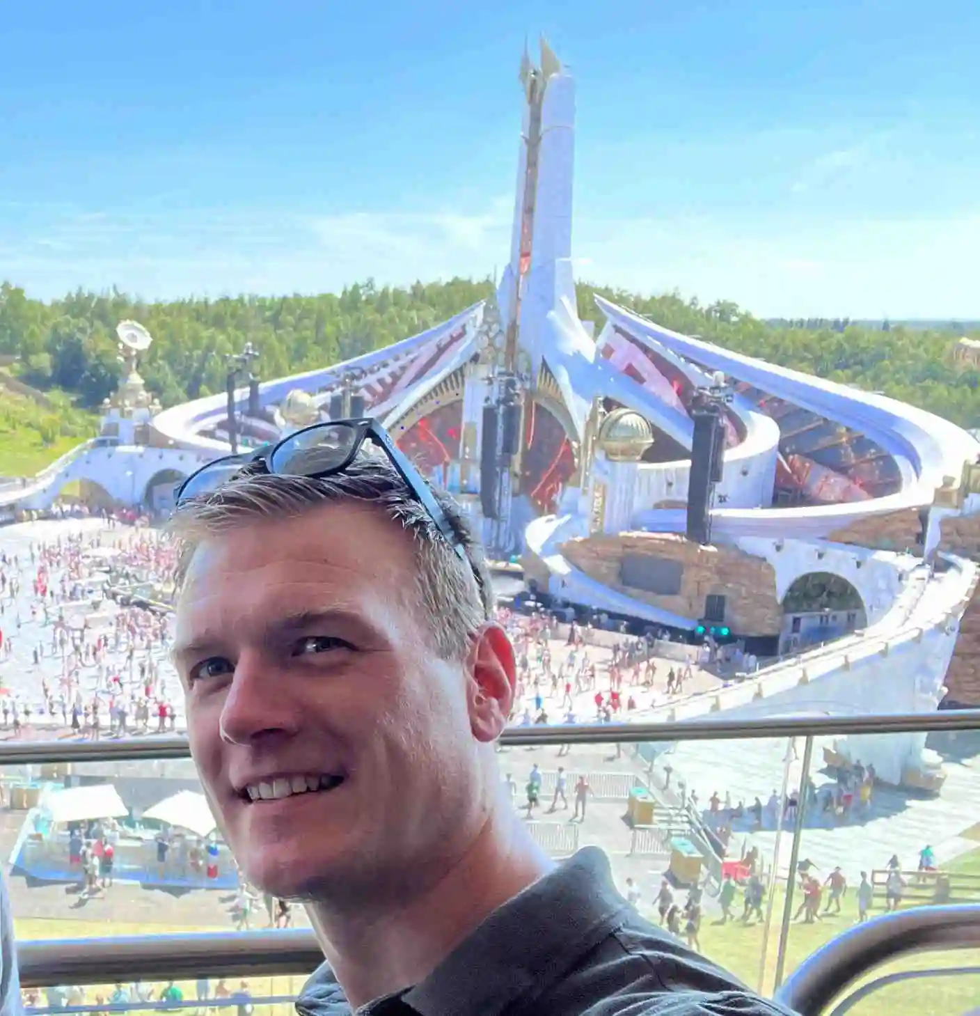 Music2Move founder, Glen Sels at Tomorrowland